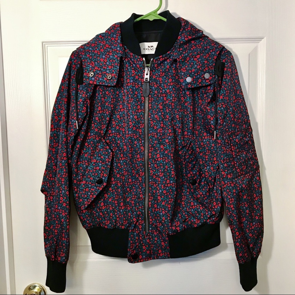 Coach Floral Bomber Jacket